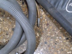 Used Tennant 7200 Scrubber OEM Vacuum hose w pressure line / bag and Hdwe T1