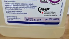 (1) Diversey Oxivir Three 64, Surfectant Scent, 2.5 L Bottle (101106009)