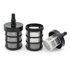 2 Packs Household Hose Filters, 60 Mesh Stainless Steel, Black