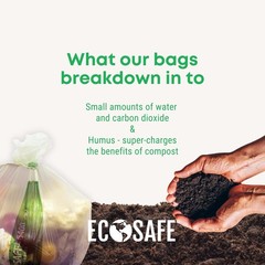 EcoSafe-6400 HR1617-6 Certified Compostable Bag – Small 2.5 Gallon Pack of 720
