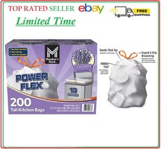 Member’s Mark Power Flex 13-Gallon Tall Kitchen Trash Bags, Lavender, 200 ct