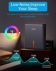 MORFY Dehumidifier, 80 OZ Small Dehumidifier for Bedroom, Bathroom, RV, Close…
