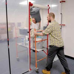 ZipWall HDAZ2 3 in. x 84 in. Heavy-Duty Adhesive Zippers Includes Knife (2-Pack)