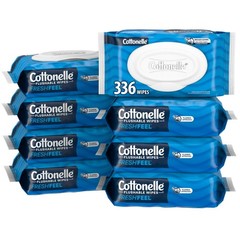 8XCottonelle Fresh Feel Flushable Wet Wipes, Adult Wet Wipes 42 CT (336 Total)