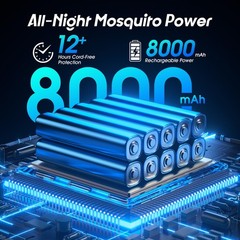 Sayneep Bug Zapper Outdoor 2-In-1 Mosquito Zapper 12H Long-Lasting Rechargeable