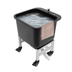 Freestanding Floor Mop Sink Plastic Mop Basin Household Mop Bucket with Wheels