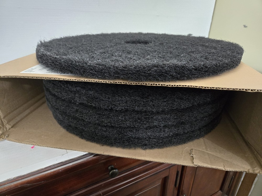 5 Pack Genuine Joe 20″ Black Strip Floor Pad FREE SHIPPING