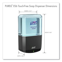 PURELL 643401 5.25 x 8.8 x 12.13 1,200 mL Soap Touch-Free Dispenser GP 1/CT New