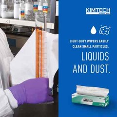 Kimtech 34133 Clean Room Wipes: Dry Pop-Up, 12.3 x 4.1″ Sheet, White