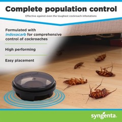 advion 68663 Arena 12ct Bag Cockroach Bait Station, White Single,