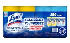 Lysol Disinfecting Cleaning Wipes, Variety Pack, 95-count, 4-pack All-Purpose