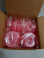 12 Pack Deodorizing Urinal Blocks Pink Cherry Scent 4oz