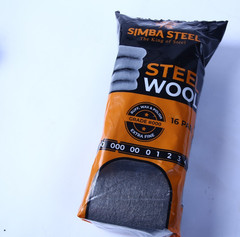 16 Pads Steel Wool Grade #000 EXTRA Fine for Buff, Wax & Polishing, Mice Control