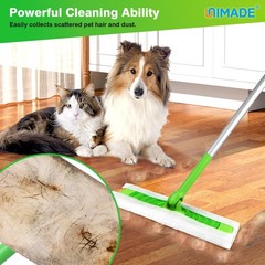 UNIMADE Dry Sweeping Cloths, 180 Count Mop Refill Compatible 180 Count, White