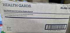 Health Gards – Kraft Waxed Liners for Sanitary Napkin Disposal, Full Case of 500