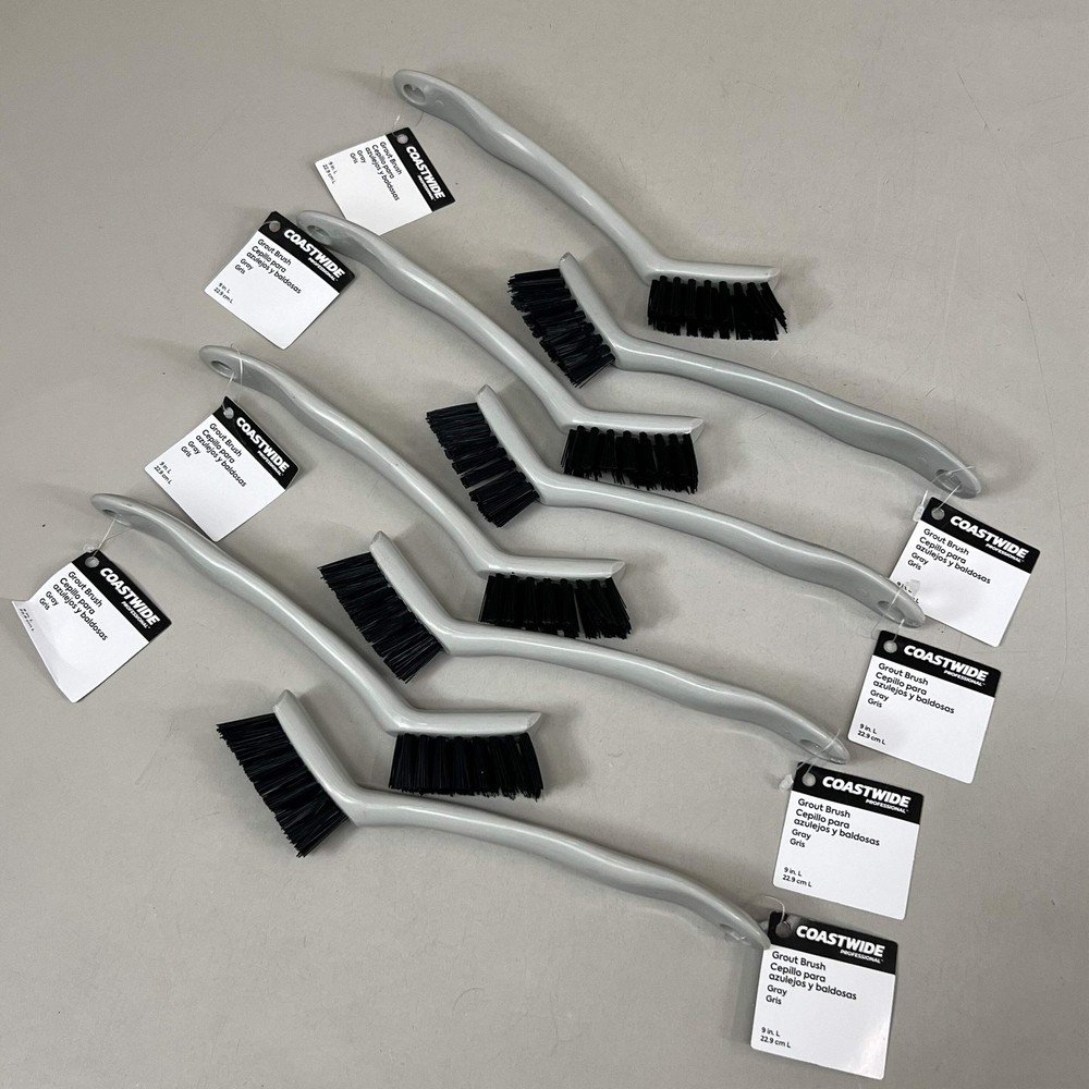 COASTWIDE (8 Pack) Grout Brush 9″ Gray