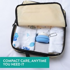 Cynpel Foldable Peri Bottle – Compact Leak-Proof Portable Travel Bidet Blue