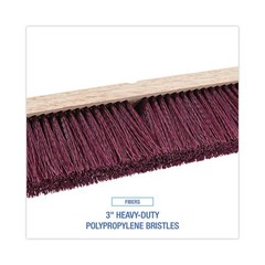 Boardwalk Floor Brush Head, 3″ Maroon Polypropylene Bristles, 18″ Brush, 2/Pack