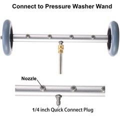 RIDGE WASHER Pressure Washer Undercarriage Cleaner, 16 16Inch, Multicolor