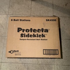 6 Protecta Sidekick Rat / Mouse Rodent Control Baiting Station Tamper Proof Box