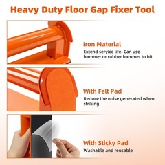 Floor Gap Fixer Tool for Laminate Vinyl Wood Flooring Repair Kit, Orange