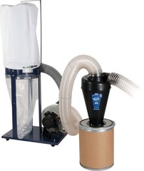 Oneida Air Systems Cyclone Attachment for Single Stage 0.5-3HP Dust White