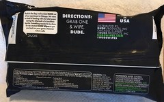 DUDE Wipes Flushable Wipes (1) Pack (48 XL Wipes) Herbal Relief Exp:01/2028