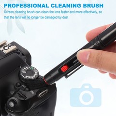 Camera Dusting Brush, Multifunction Cleaning Brush Lens Cleaning Pen,6 Pcs Red
