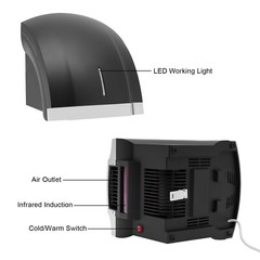 Commercial Electric Hand Dryer 1800W High Speed Hot Cold Air Hand Dryer Machine