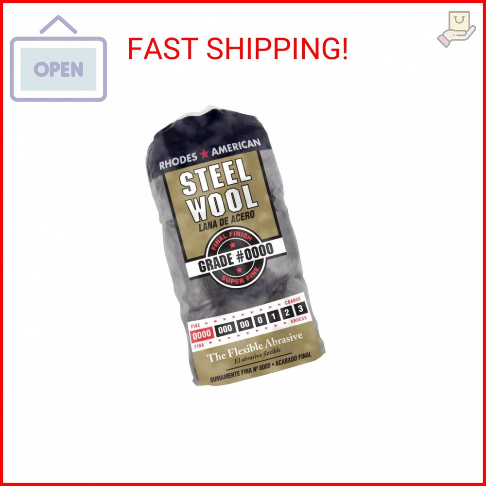 STEEL WOOL PAD#0000 12PK