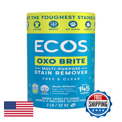 Ecos Oxo Brite Multi-Purpose Stain Remover Brightens Whitens Clear 145 Loads