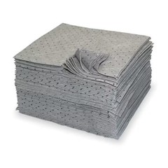 Oil-Dri Sorbent Pad, 19 gal, 15 in x 19 in, , Gray, Polypropylene L91001 Oil-Dri