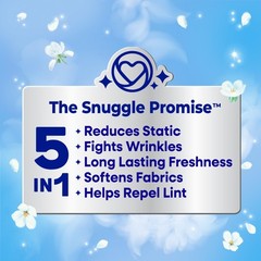 Snuggle Fabric Softener Dryer Sheets, Blue Sparkle 230 Count (Pack of 1)