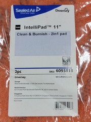 DIVERSEY IntelliPad D6093818 Taski Clean & Burnish 2in1, 11″, PK2