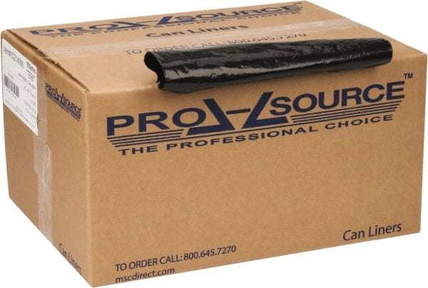 PRO-SOURCE 56 Gal 2 mil Heavy-Duty Trash Bag 43″ Wide x 47″ High, Black