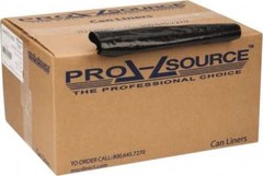 PRO-SOURCE 56 Gal 2 mil Heavy-Duty Trash Bag 43″ Wide x 47″ High, Black