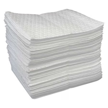 Oil-Dri L71393g Sorbent Pad, 28 Gal, 15 In X 19 In, Oil, White, Polypropylene