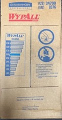 Kimberly Clark WypAll X60 Cloths 9.1” x 16.8″ 126 Ct HydroKnit PopUp Box 34790
