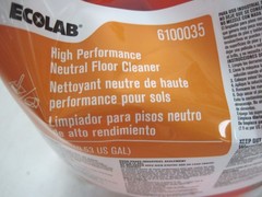 TWO 2-Liter Bags ECOLAB 6100035 High Performance Neutral Floor Cleaner