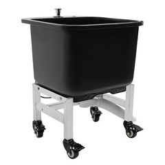 Freestanding Floor Mop Sink Plastic Mop Basin Household Mop Bucket with Wheels