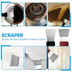 14Pcs Crevice Cleaning Brush Set, V Shape Grout Cleaner for Deep Black