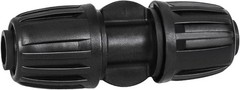 FoxRose 12 Pack 1/2 Inch Drip Irrigation 1/2″ Nut Coupling-12P, Black