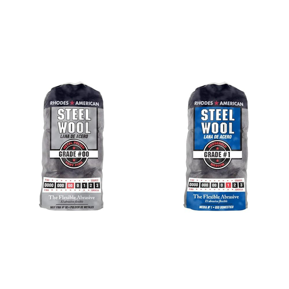 Rhodes American Metal Polishing Steel Wool Very Fine #00 with Steel Wool