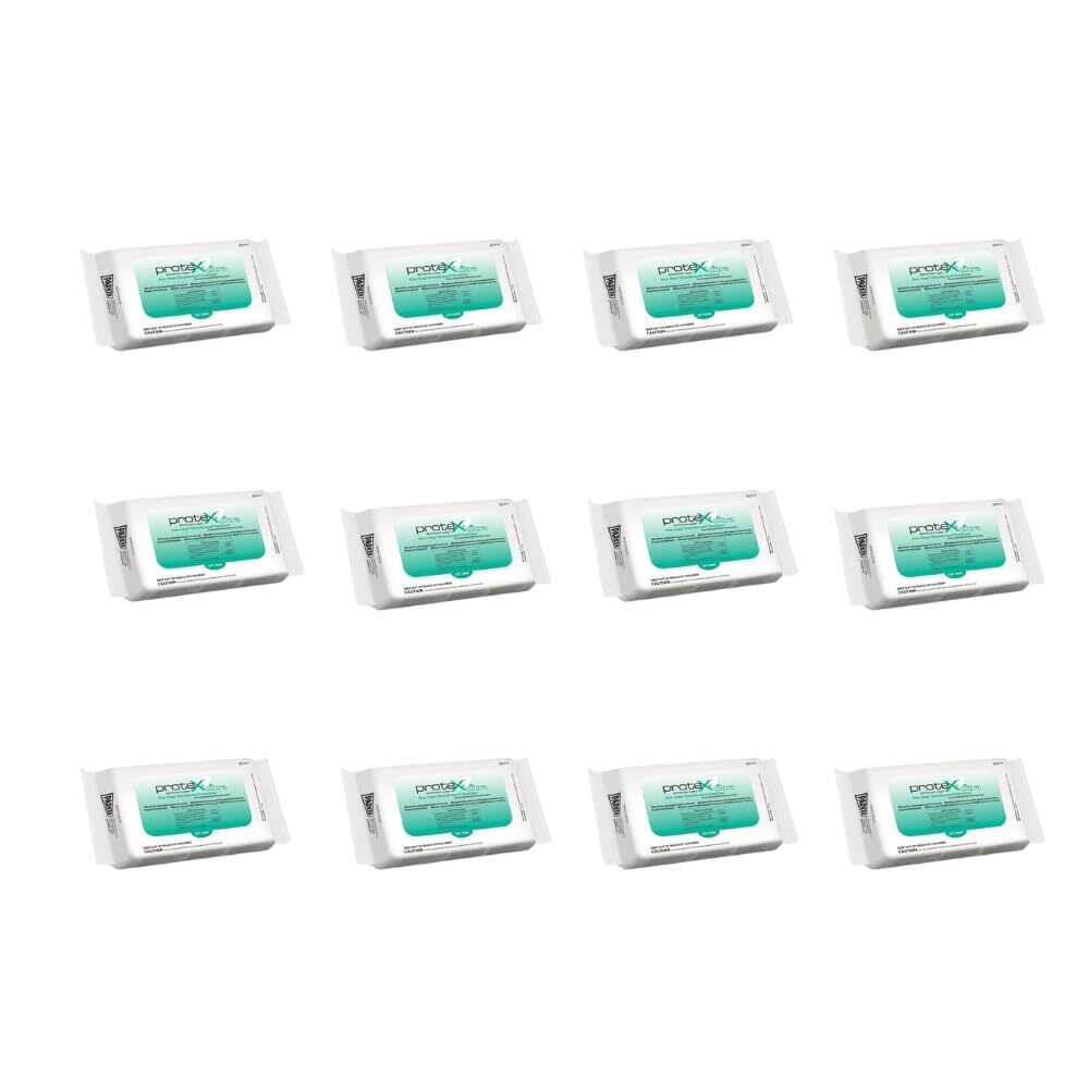 Protex Disinfectant Wipes 60 ct Softpack 6.5in x 6.0in Wipes 12 per box
