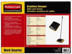 Rubbermaid Commercial 421588BLA 44 in. Brushless Mechanical Sweeper – BK/YL New