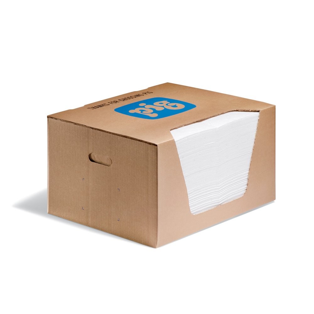 Oil Absorbent Mat Pad | in Dispenser Box | Absorbs Oils & Fuels | 21 oz Absor…
