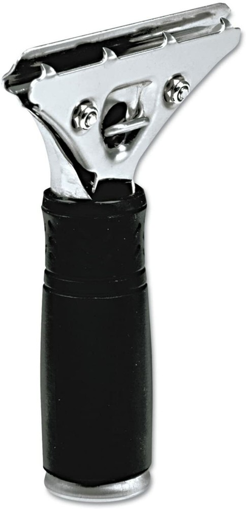 Unger Pro Stainless Steel Squeegee Handle Only with Black Rubber Grip PR000