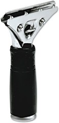 Unger Pro Stainless Steel Squeegee Handle Only with Black Rubber Grip PR000