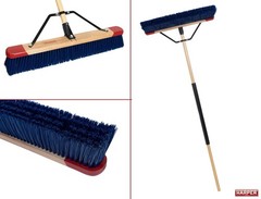 Harper 24 Inch Push Broom Stiff Bristles Premium Heavy Duty Outdoor Wet/Dry