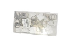 NQUEPN Paper Towel Dispenser Keys Set 20pcs Universal Plastic & Metal Rings